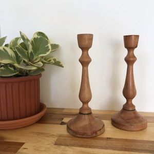 Wooden Candle Sticks
